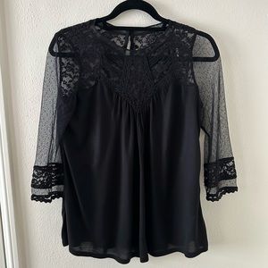 Express Top w/ Lace - Size XS